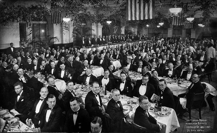 The 125th Anniversay Dinner at the old Desoto Hotel - March 17, 1937